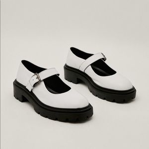 Nasty Gals real leather chunky Mary janes